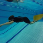 Jonathan kurz vor der 50m Wende
