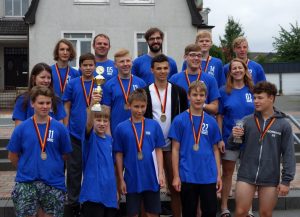 Die erfolgreichen Athleten des Tauchclubs